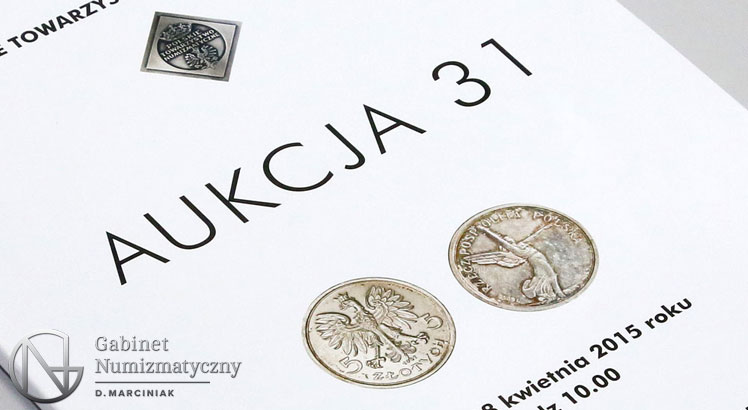 Okładka katalogu 31 aukcji PTN