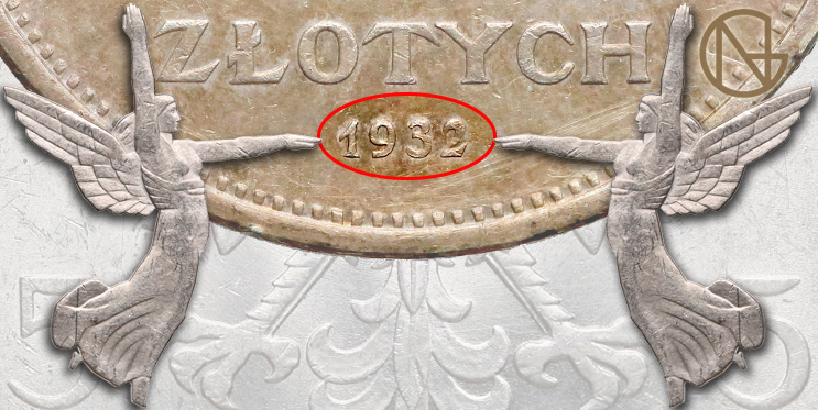 Jak sprawdzić oryginalność 5 złotych 1928-1932 Nike