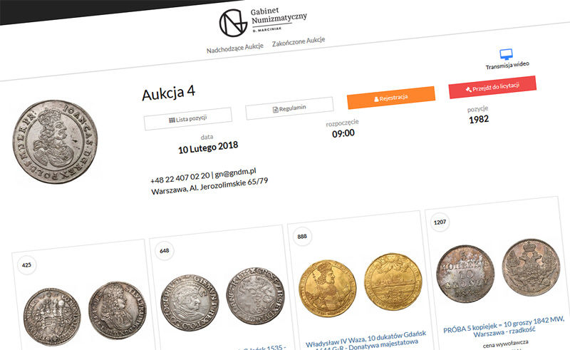 System aukcyjny Onebid